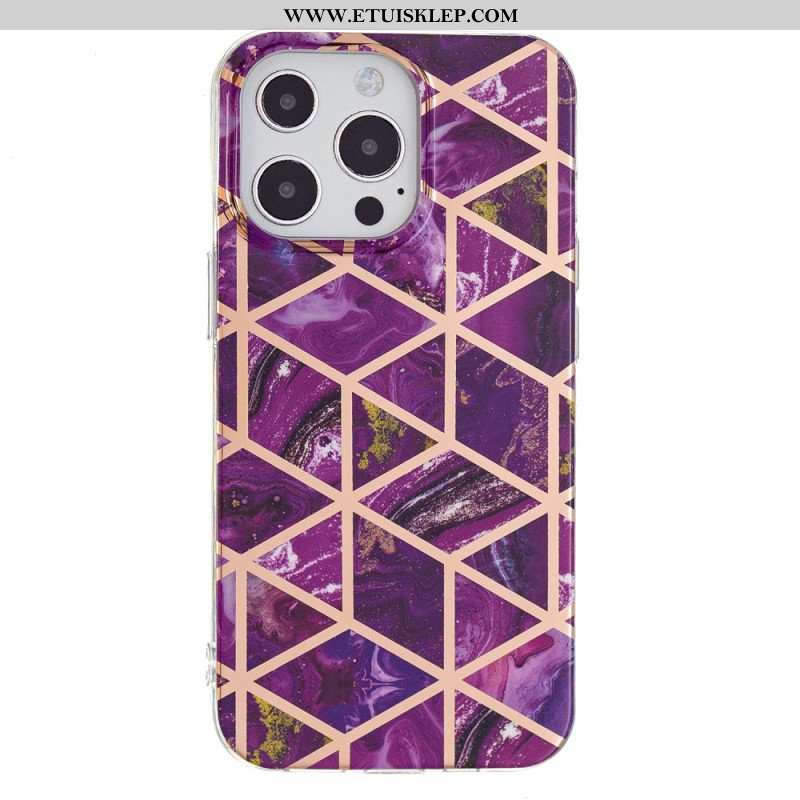 Etui do iPhone 15 Pro Marmur Geometryczny